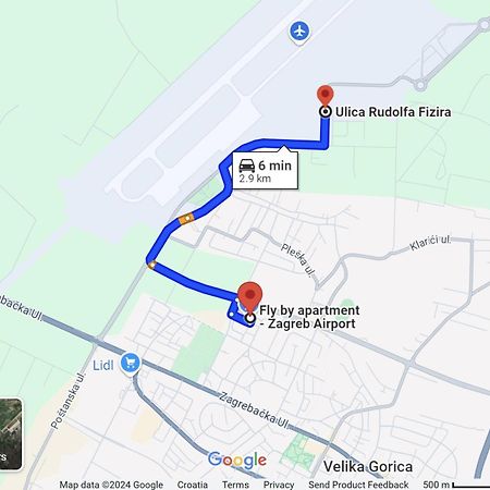 Fly By Suite - Zagreb Airport - 0-24H Self Check In&Out - Parking On Site Velika Gorica Exterior photo