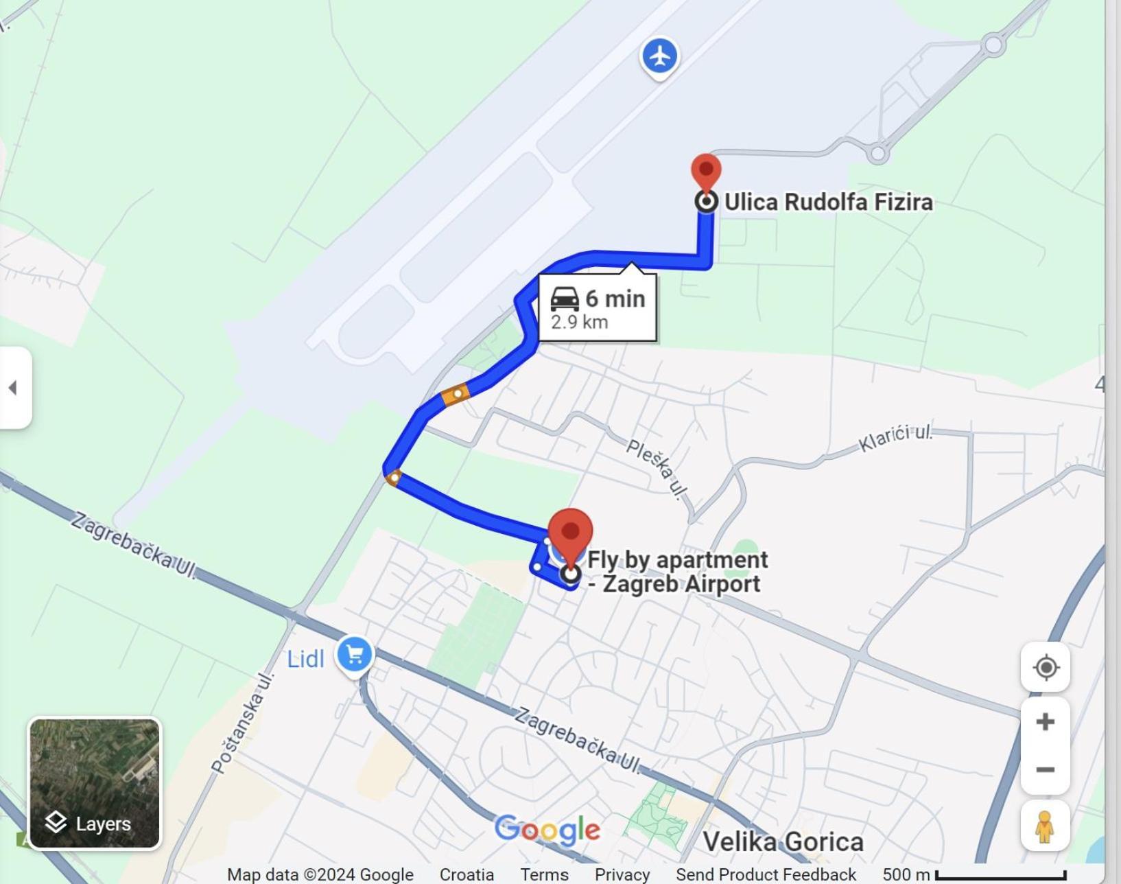 Fly By Suite - Zagreb Airport - 0-24H Self Check In&Out - Parking On Site Velika Gorica Exterior photo